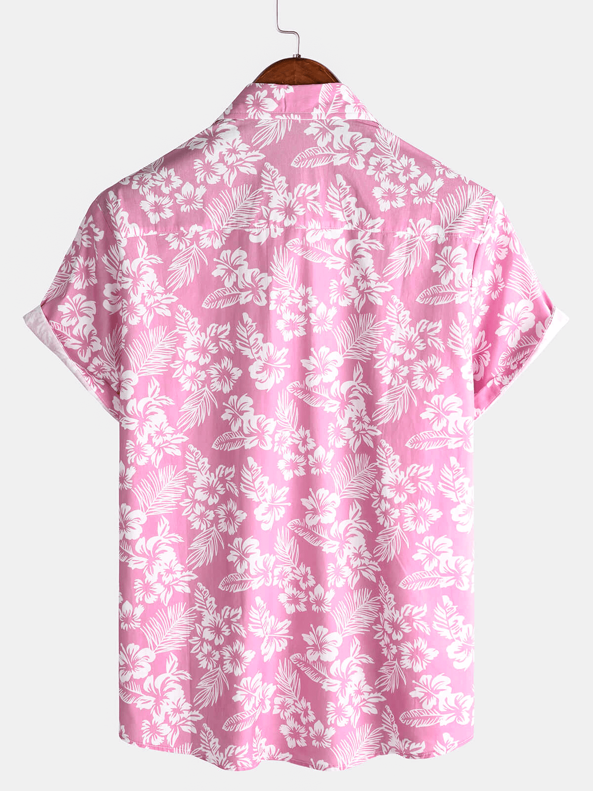 Korte Mouwen Bloemenpatroon Hawaiiblouse