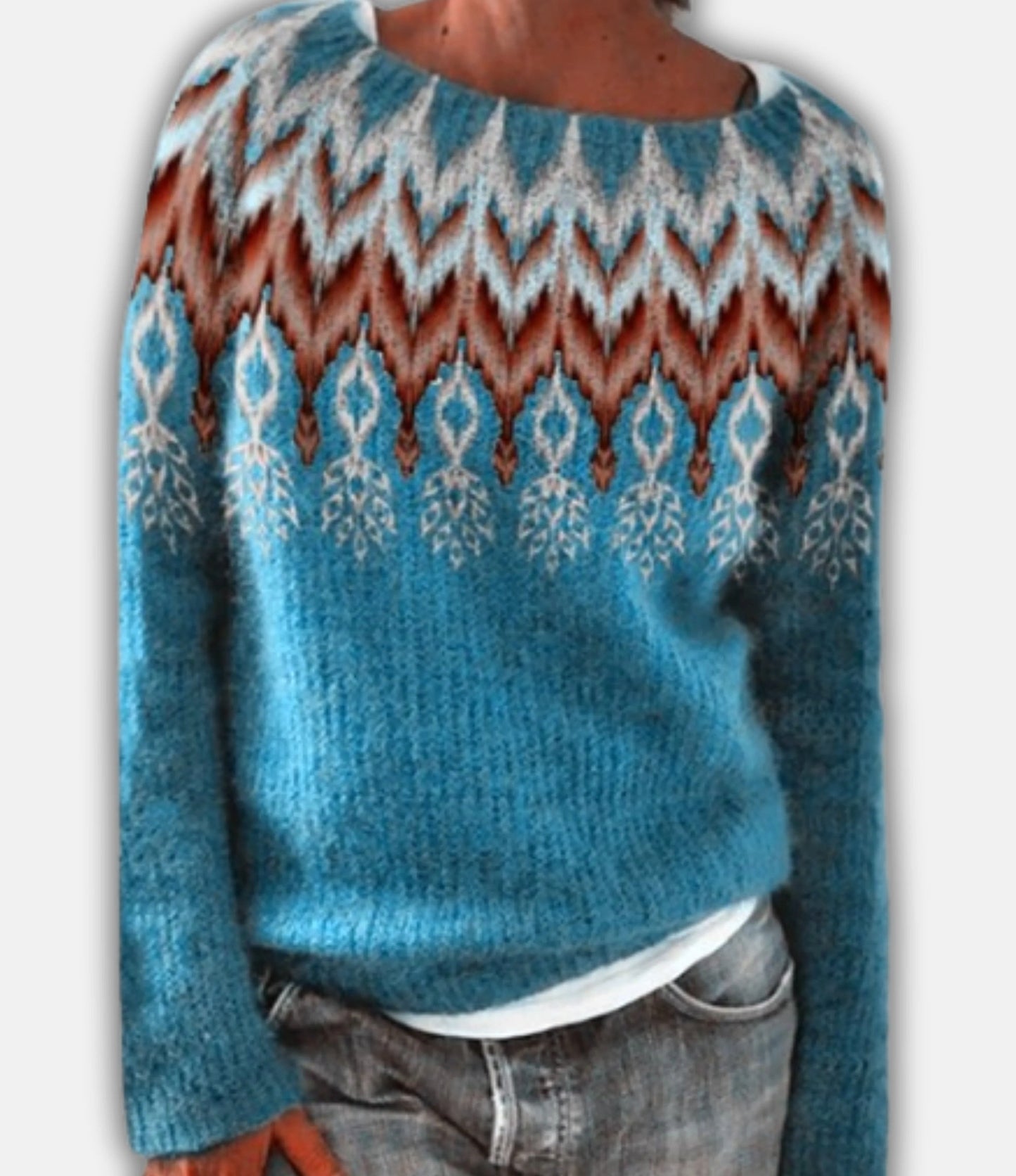 Retro Trui Belia: Scandinavische Stijl en Tijdloze Warmte