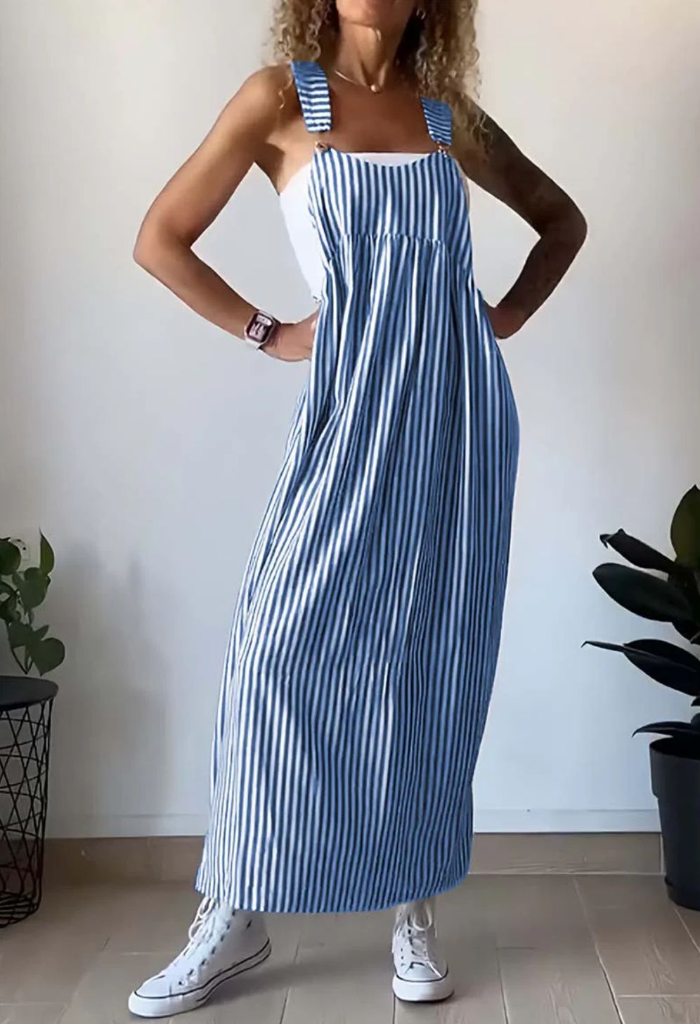 Lena | Casual Gestreepte Jumpsuit-Jurk