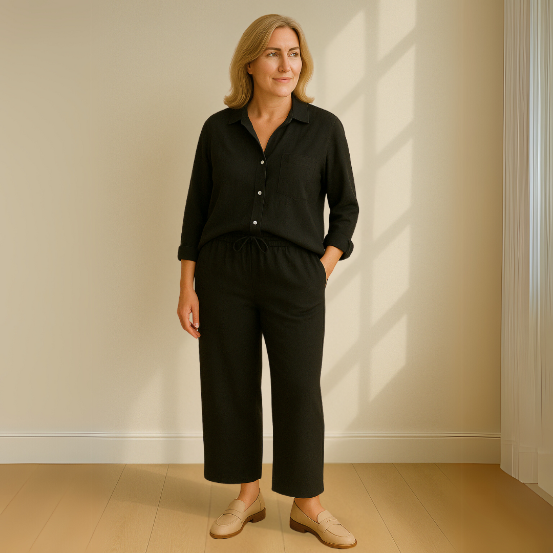 Yvonne™ | 2-delig Set - Blouse & wijde broek