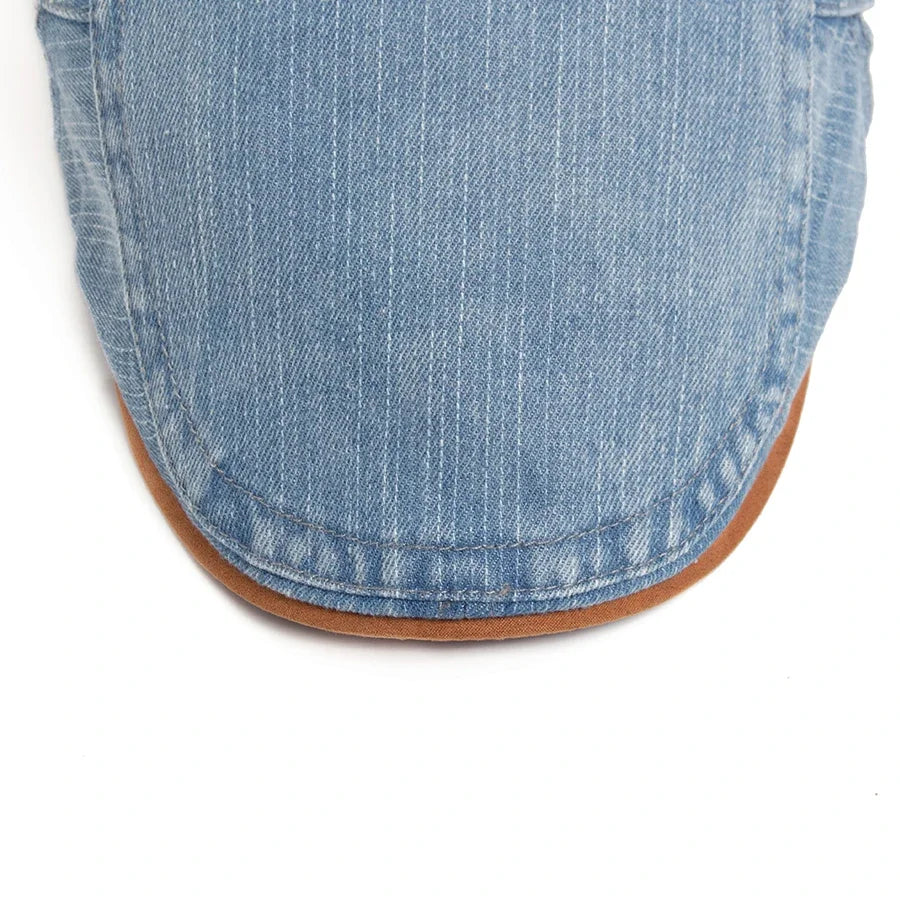 NOVALI® | Premium Denim Flat Cap – Tijdloze Stijl & Dagelijks Comfort (VANDAAG TIJDELIJK 1+1 GRATIS!)