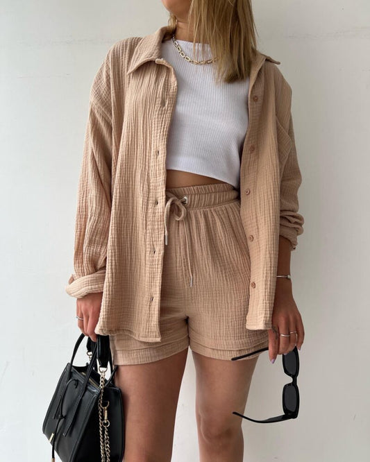 Monique™ | Twee-delig Katoenen Set