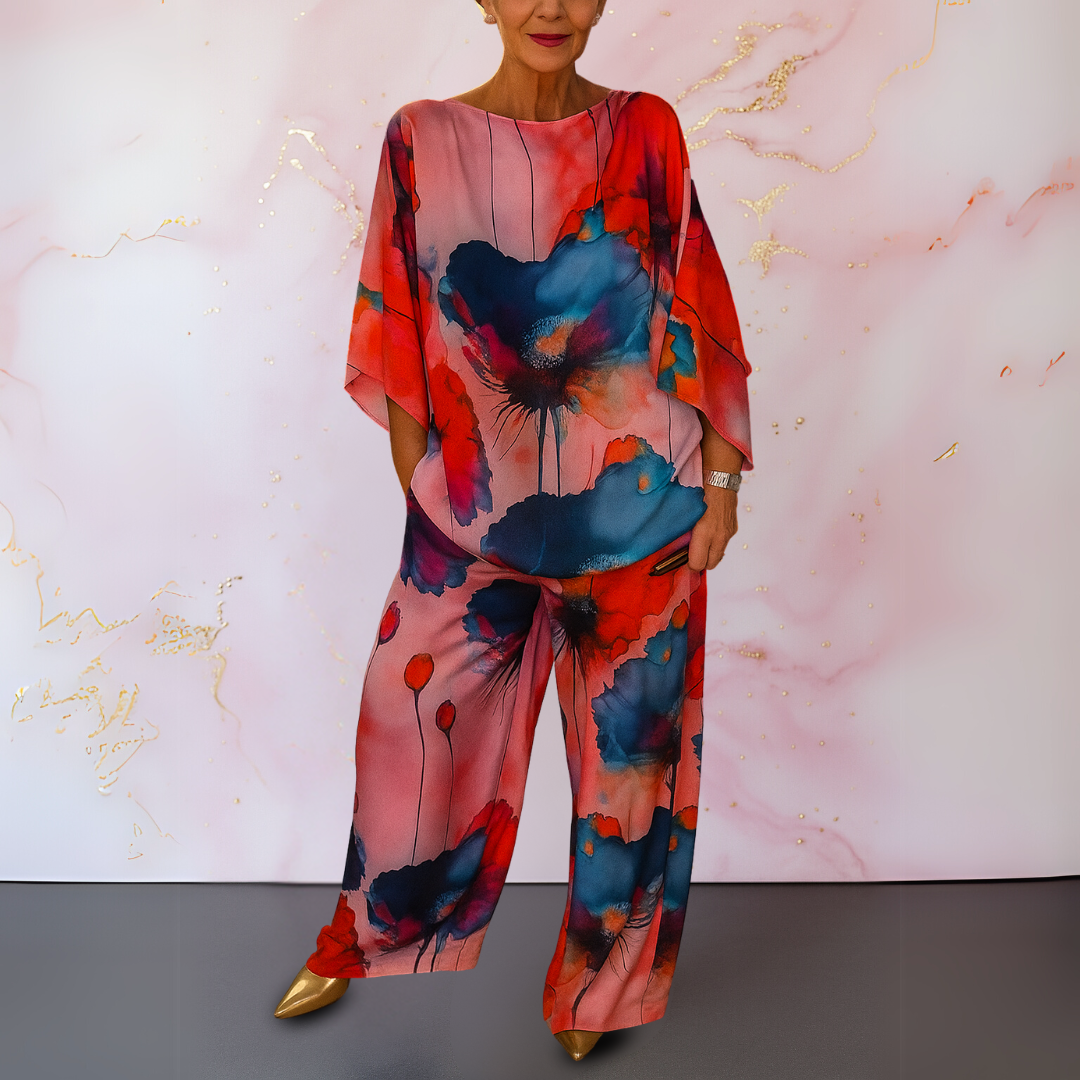 Moniek™ | Tweedelig Dames Set van Satijn