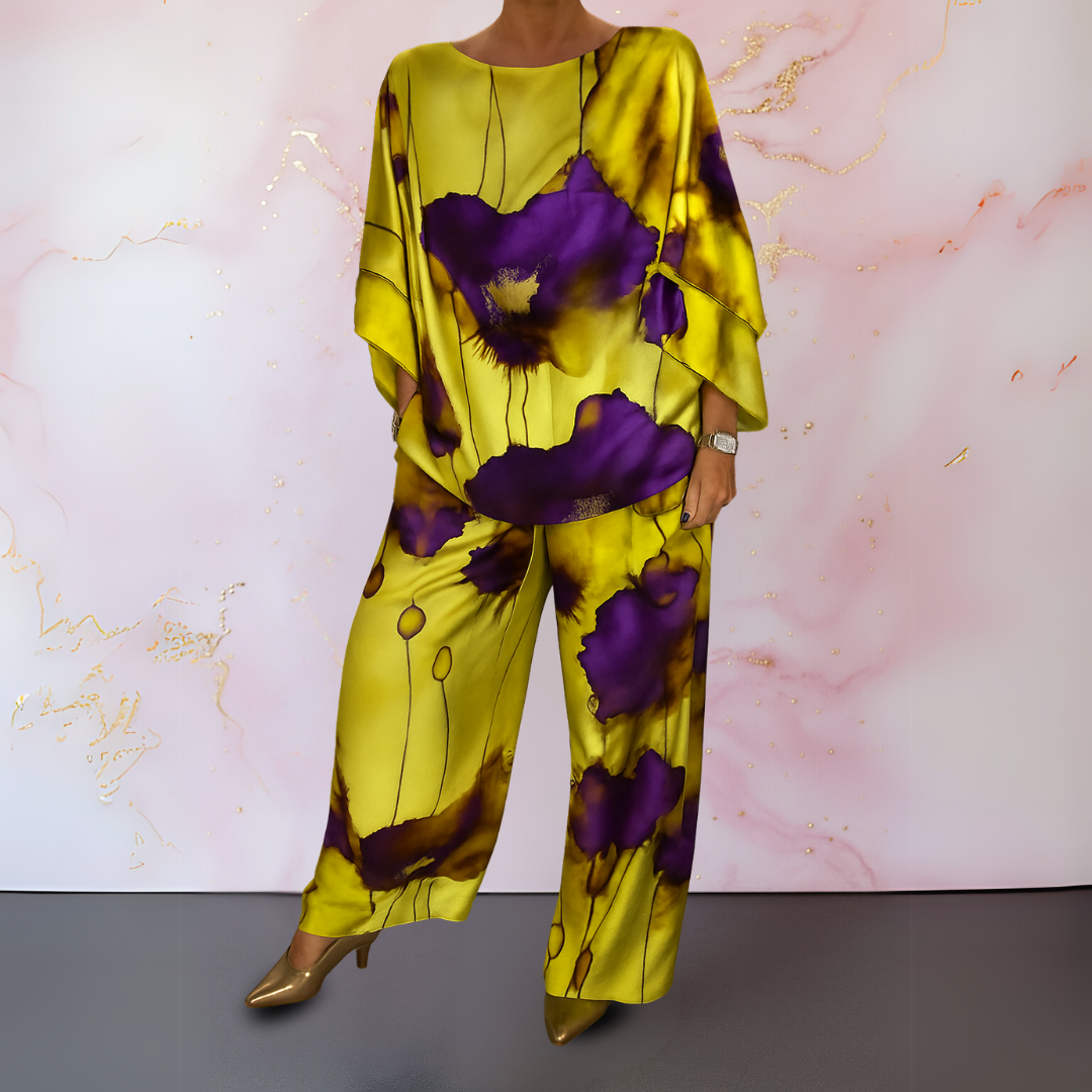 Moniek™ | Tweedelig Dames Set van Satijn
