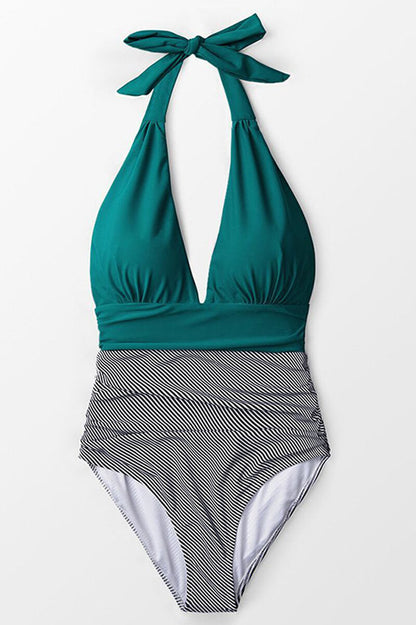 VIOLETTA | Corrigerend Badpak met Buste Ondersteuning en Elegant Bicolor Design