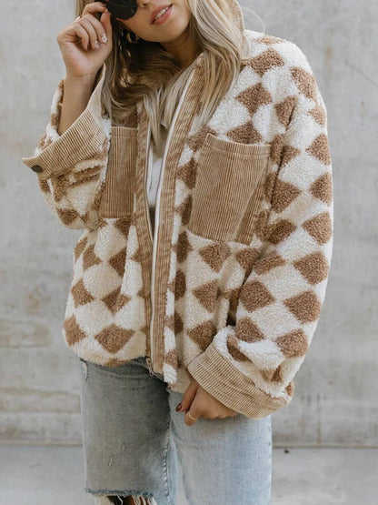 Fleece jas met rits