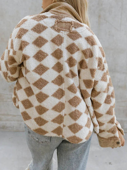 Fleece jas met rits