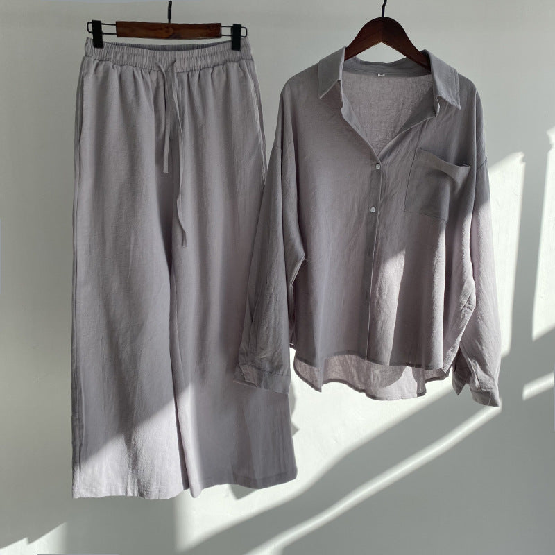 Yvonne™ | 2-delig Set - Blouse & wijde broek