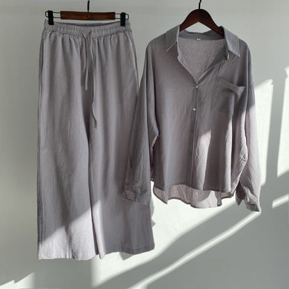 Yvonne™ | 2-delig Set - Blouse & wijde broek