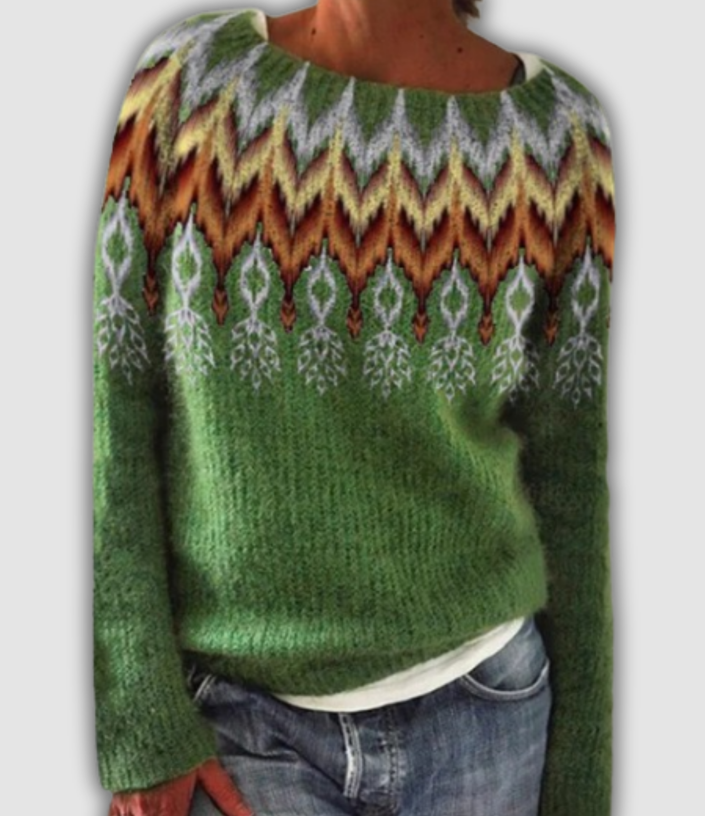Retro Trui Belia: Scandinavische Stijl en Tijdloze Warmte