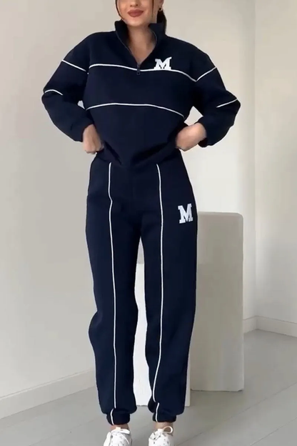 Janine - Casual twee-delig dames set met lange mouwen