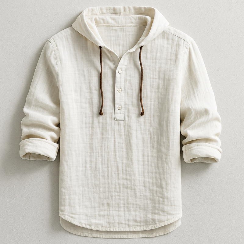 NOVALI® | Ademende Linnen Heren Shirt (Alleen vandaag 1+1 Gratis)