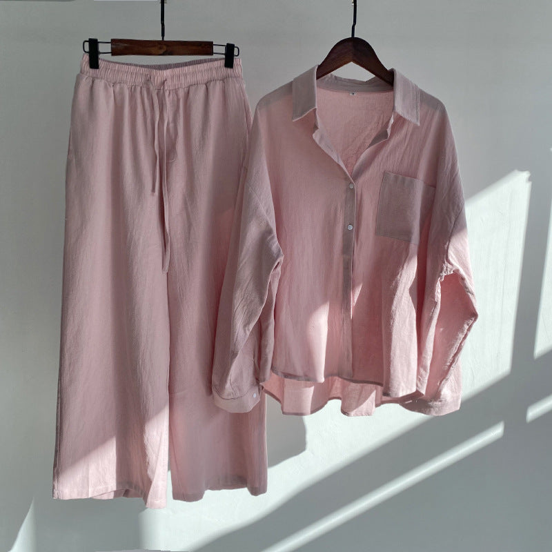 Yvonne™ | 2-delig Set - Blouse & wijde broek