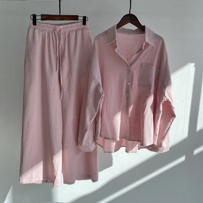 Yvonne™ | 2-delig Set - Blouse & wijde broek