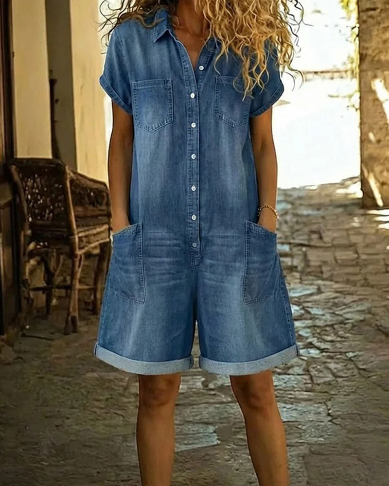 NOVALI® | Elegante denim jumpsuit