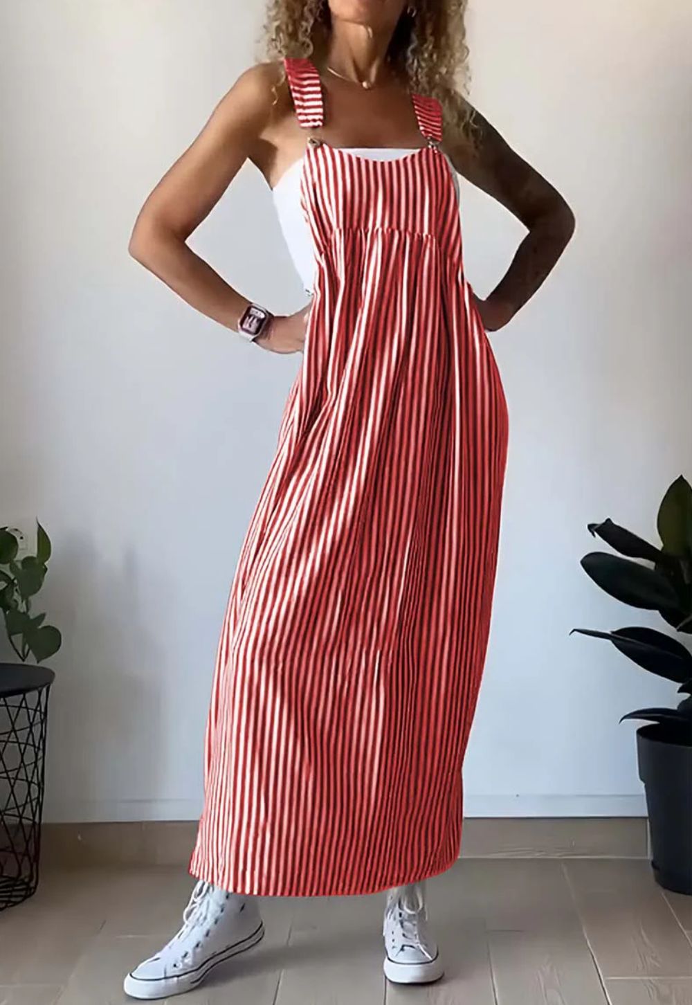 Lena | Casual Gestreepte Jumpsuit-Jurk