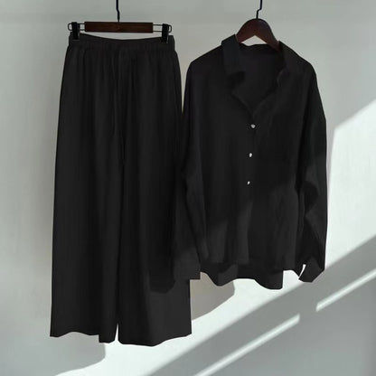 Yvonne™ | 2-delig Set - Blouse & wijde broek
