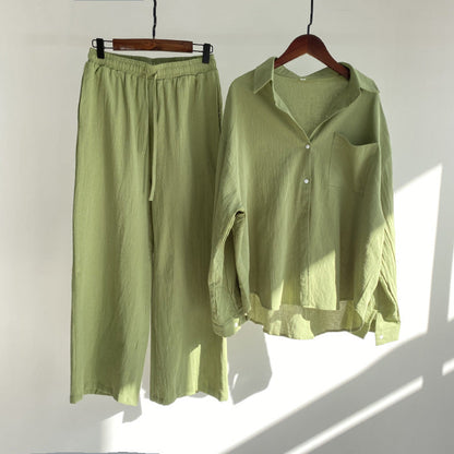 Yvonne™ | 2-delig Set - Blouse & wijde broek