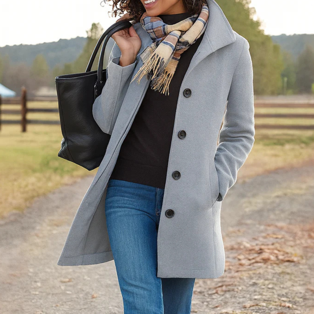 ADRIANA | Elegante Jas met Omarmende Warmte en Tijdloze Stijl