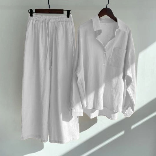 Yvonne™ | 2-delig Set - Blouse & wijde broek