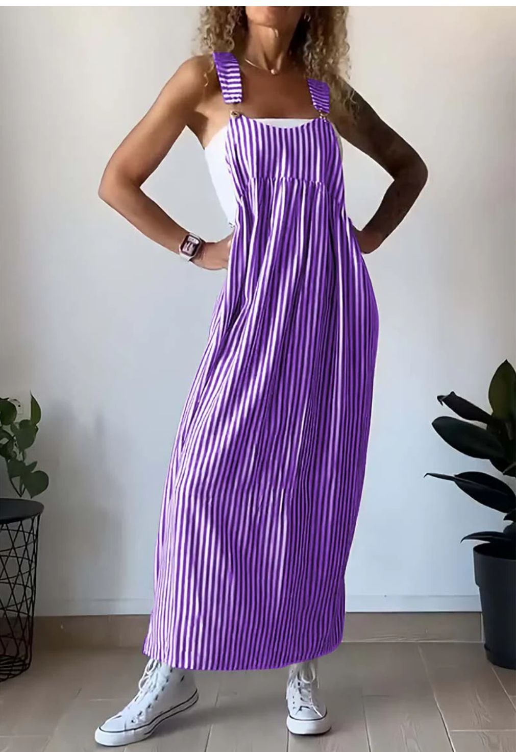 Lena | Casual Gestreepte Jumpsuit-Jurk
