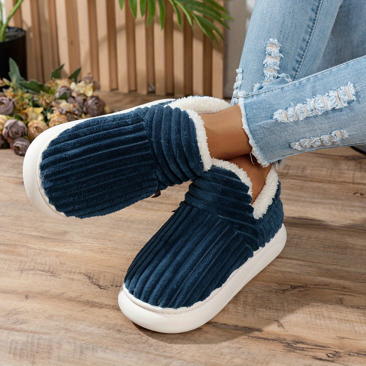NINA | Warme Huisschoenen voor Direct Comfort en Ontspannen Gezelligheid