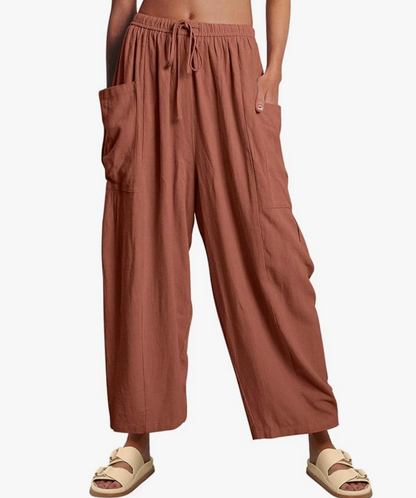 GABRIELLA | Zomerbroek met Wijde Pijpen voor Maximale Comfort en Elegante Dagstijl