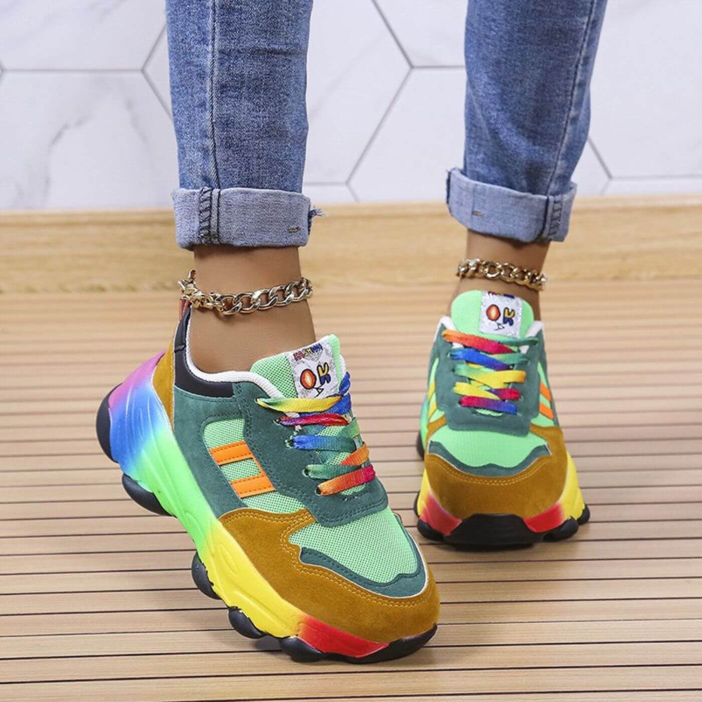 Aurora™ - Orthopedische Sneakers in Kleur voor Comfort en Stijl