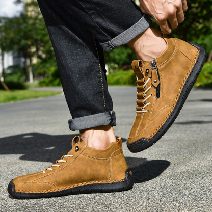 Christian™ | Nubuckleder Schoenen met Rits voor Mannen