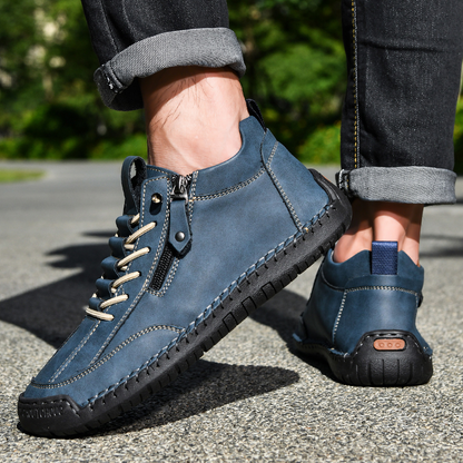 Christian™ | Nubuckleder Schoenen met Rits voor Mannen