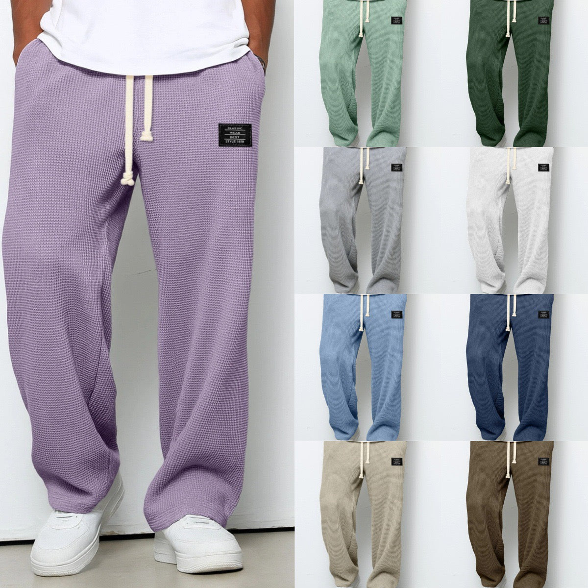 Samy | Wijde broek met verstelbare taille