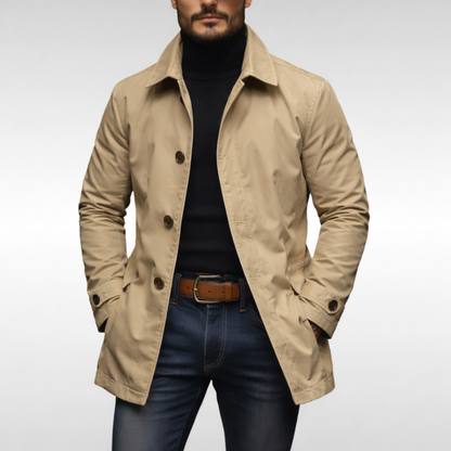 NOVALI® | Stijlvolle heren trenchcoat