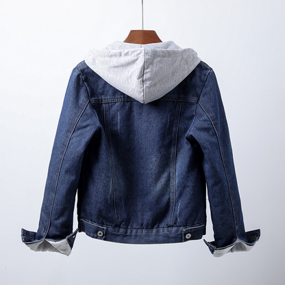 YARA | Denim Jas met Warme Voering en Casual Stijl