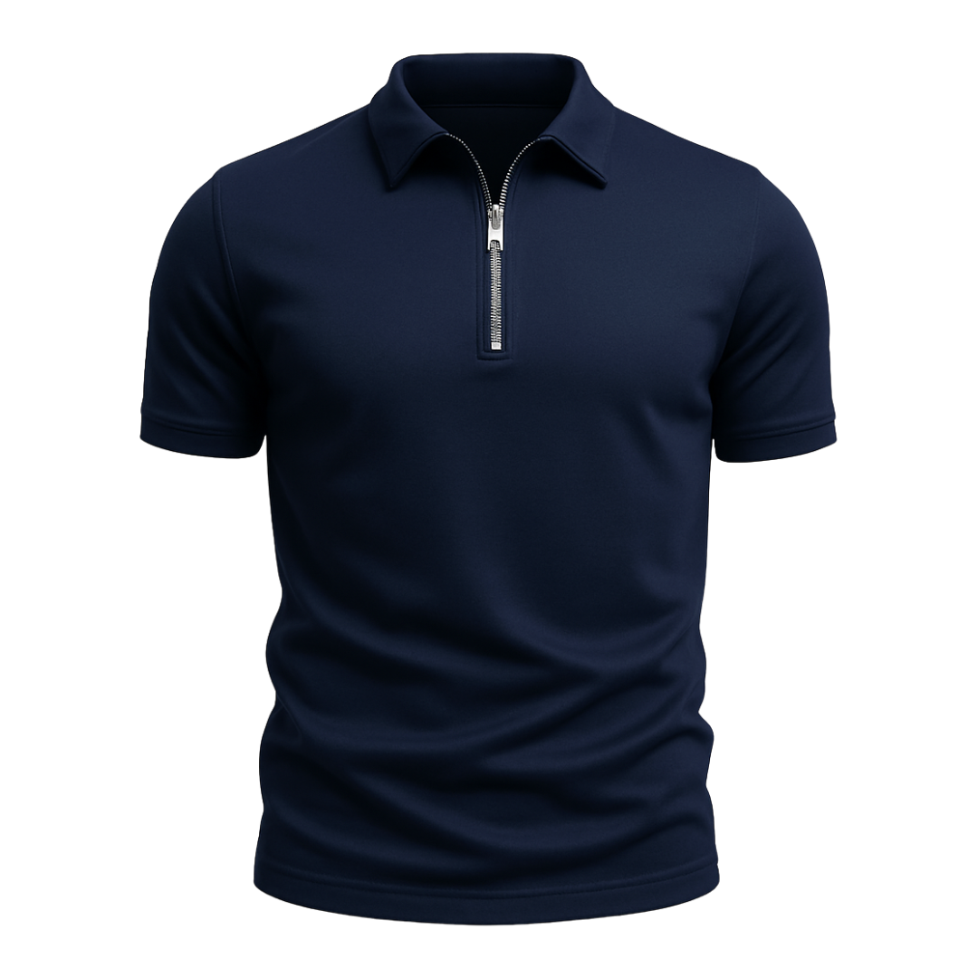 Klassieke polo met rits sluiting (TIJDELIJK 1+1 GRATIS!)
