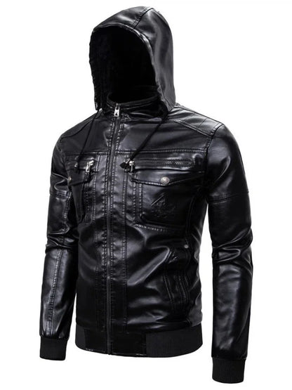 Beaumont™ | Vintage Leren Jas met Capuchon