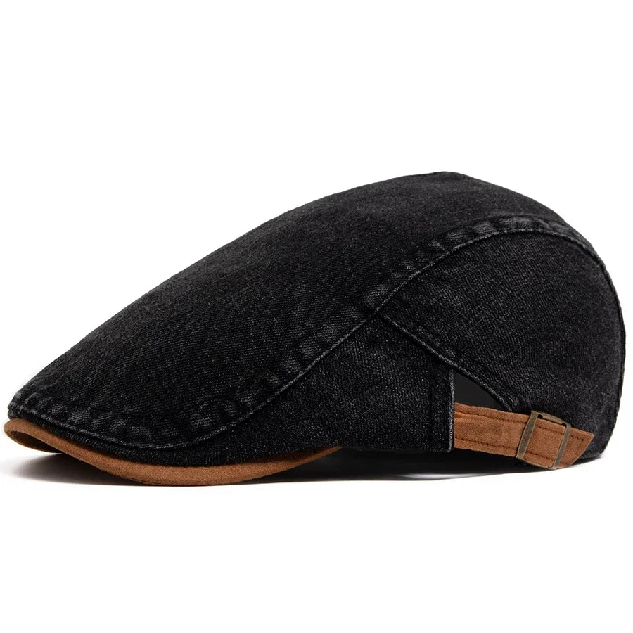 NOVALI® | Premium Denim Flat Cap – Tijdloze Stijl & Dagelijks Comfort (VANDAAG TIJDELIJK 1+1 GRATIS!)
