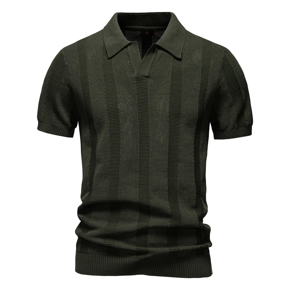 Nalani® | Gestreepte Katoenen Polo