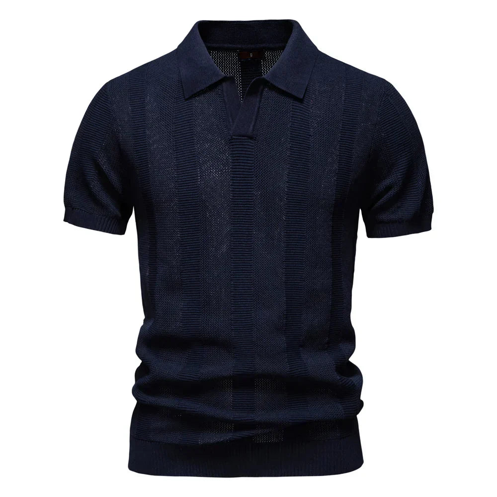 Nalani® | Gestreepte Katoenen Polo