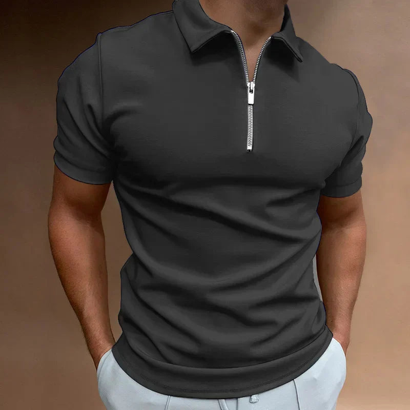 Klassieke polo met rits sluiting (TIJDELIJK 1+1 GRATIS!)