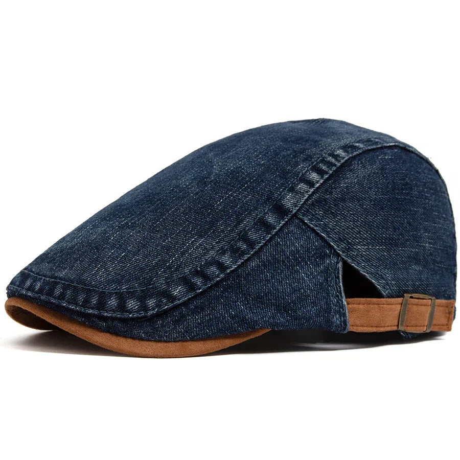 NOVALI® | Premium Denim Flat Cap – Tijdloze Stijl & Dagelijks Comfort (VANDAAG TIJDELIJK 1+1 GRATIS!)