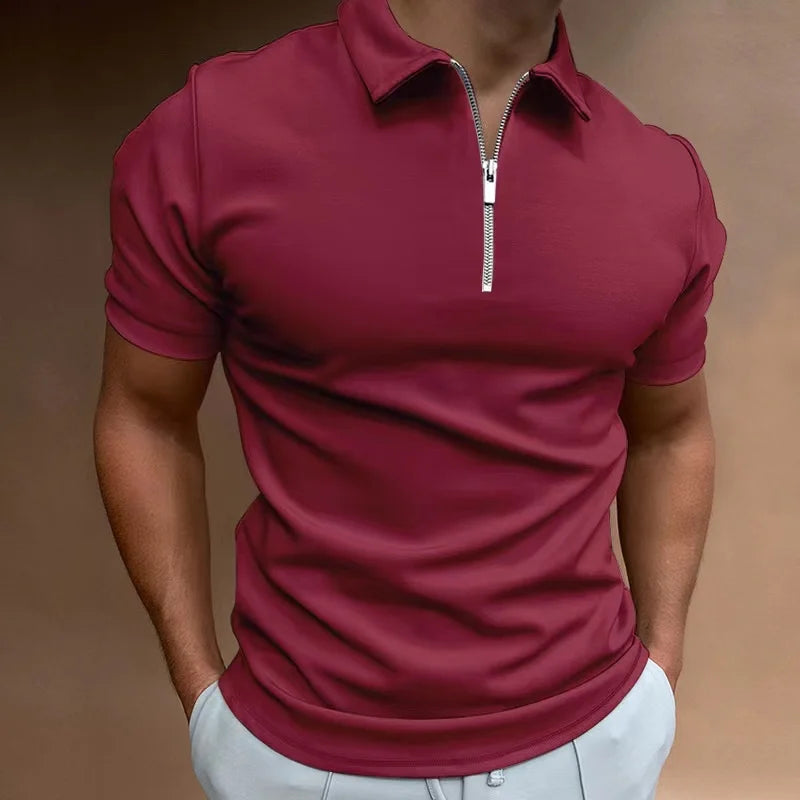 Klassieke polo met rits sluiting (TIJDELIJK 1+1 GRATIS!)