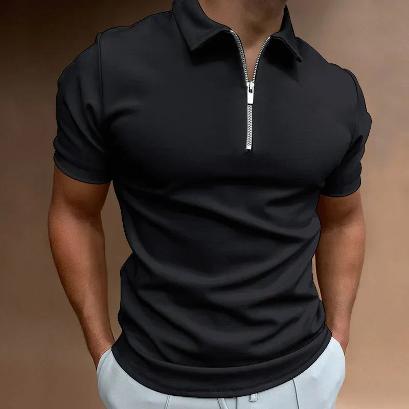 Klassieke polo met rits sluiting (TIJDELIJK 1+1 GRATIS!)