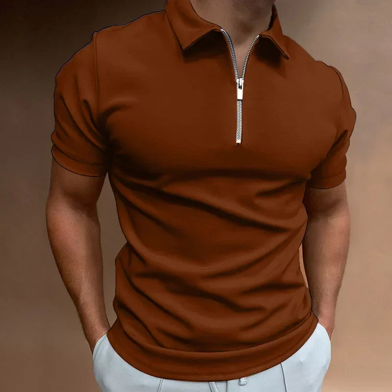 Klassieke polo met rits sluiting (TIJDELIJK 1+1 GRATIS!)