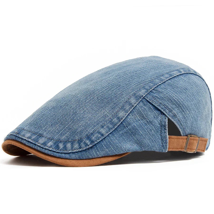 NOVALI® | Premium Denim Flat Cap – Tijdloze Stijl & Dagelijks Comfort (VANDAAG TIJDELIJK 1+1 GRATIS!)