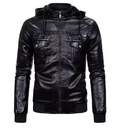 Beaumont™ | Vintage Leren Jas met Capuchon