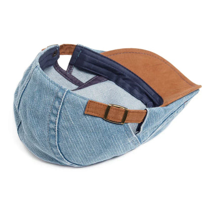 NOVALI® | Premium Denim Flat Cap – Tijdloze Stijl & Dagelijks Comfort (VANDAAG TIJDELIJK 1+1 GRATIS!)