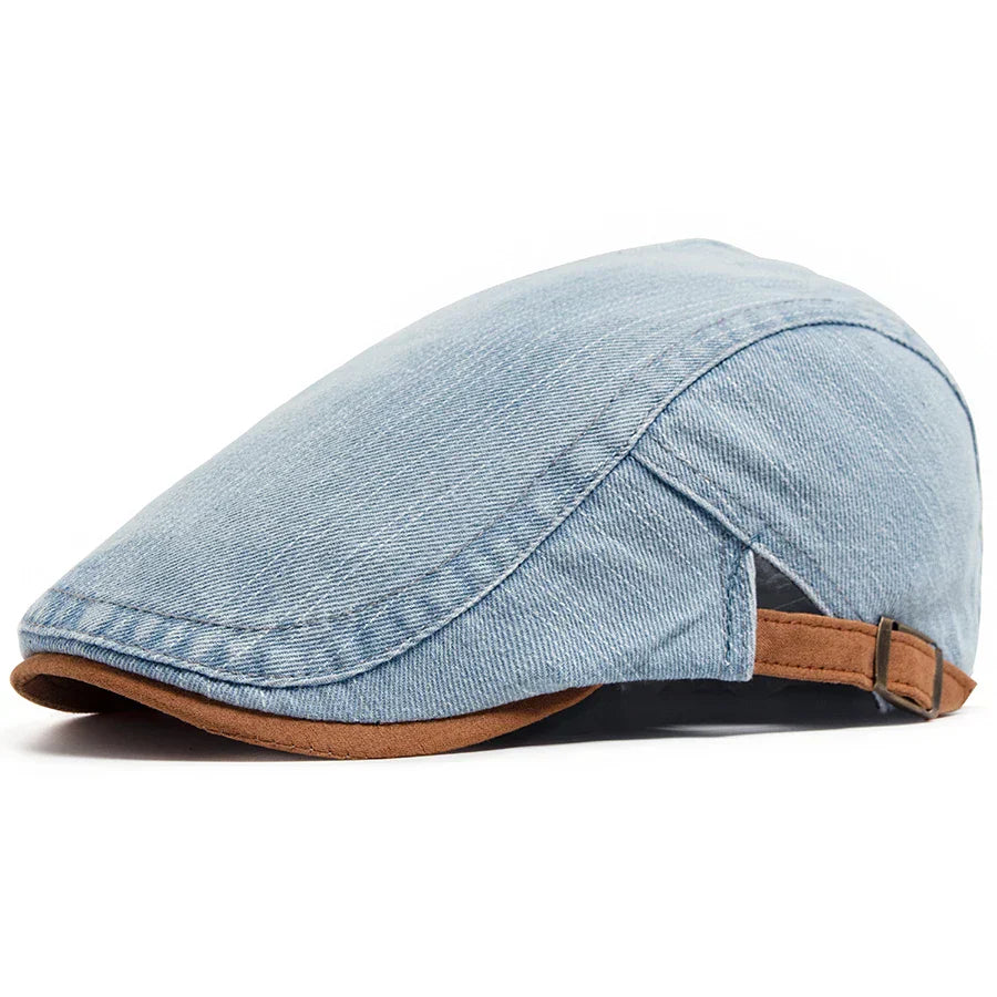 NOVALI® | Premium Denim Flat Cap – Tijdloze Stijl & Dagelijks Comfort (VANDAAG TIJDELIJK 1+1 GRATIS!)