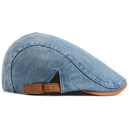 NOVALI® | Premium Denim Flat Cap – Tijdloze Stijl & Dagelijks Comfort (VANDAAG TIJDELIJK 1+1 GRATIS!)