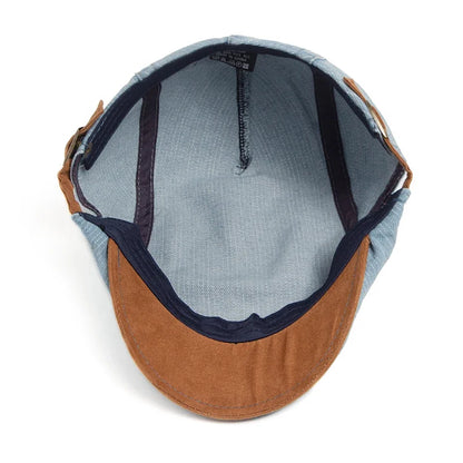 NOVALI® | Premium Denim Flat Cap – Tijdloze Stijl & Dagelijks Comfort (VANDAAG TIJDELIJK 1+1 GRATIS!)