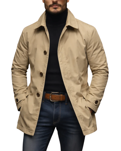 NOVALI® | Stijlvolle heren trenchcoat